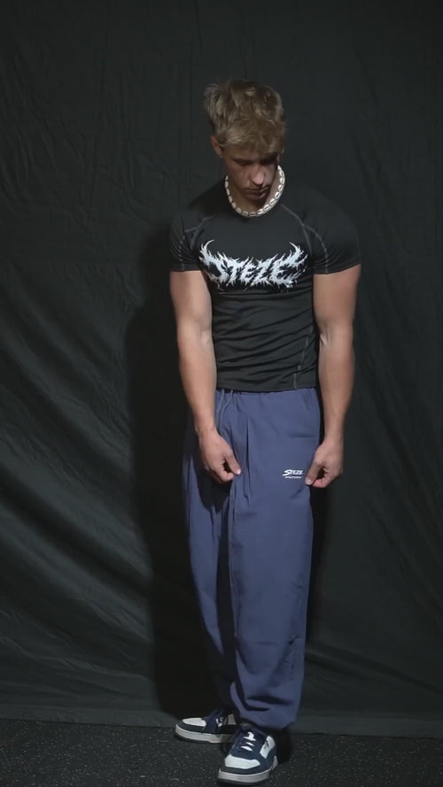 STEZE Linen Pant in navy, fit video